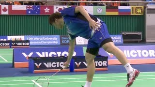 preview picture of video '12th World University Badminton Championship - Men's singles Final - Gwangju, Korea - 11/11/2012'