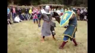 preview picture of video 'Medieval Swordfight in Heavy Armor'