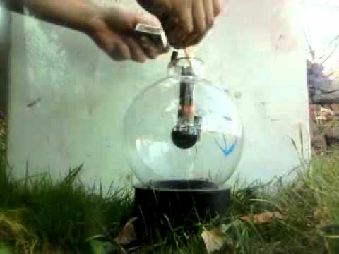 The explosion of glass ball