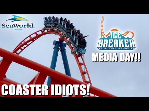 Coaster Idiots Go to SeaWorld Orlando for Ice Breaker Media Day!! Ft. Icon Park