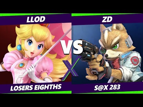 Smash Ultimate Tournament - lloD (Peach) Vs. ZD (Fox) S@X 283 SSBU Losers Top 8