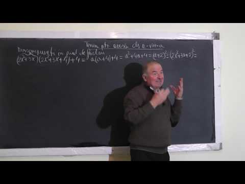 Lectia 1291 Factorizarea, Simplificarea si Conditii de existenta ale unei expresii - Clasa 8