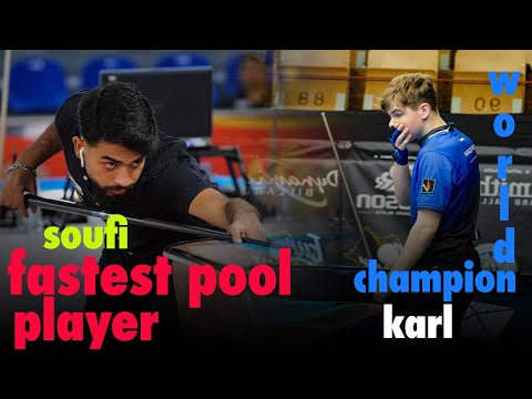 fastest pool player Soufi Mohhamad vs world champion Karl Knadeberg | 2023 9 ball