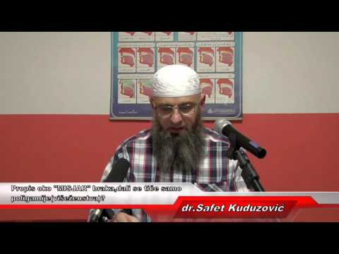 Propis oko "MISJAR" braka,da li se odnosi samo na  poligamiju(višeženstvo)? dr Safet Kuduzović