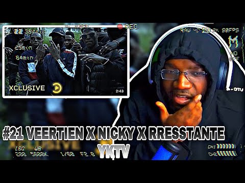 #21 Veertien x Nicky x Rresstante - YKTV (Music Video) (Prod. Reimas) | Pressplay | REACTION
