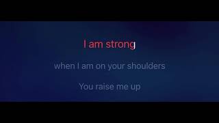 Download lagu You raise me up karaoke mmoDb-2 low male key Westlife lyrics mp3