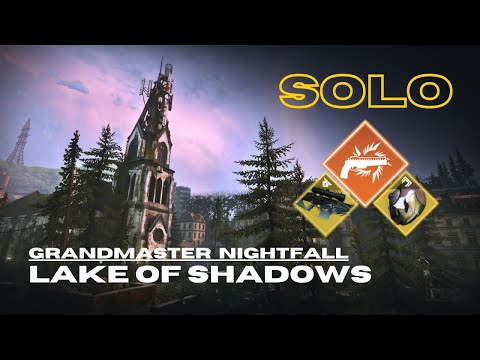 Solo Grandmaster Nightfall "Lake of Shadows" with Whisper in 23 min - Solar Hunter - Destiny 2