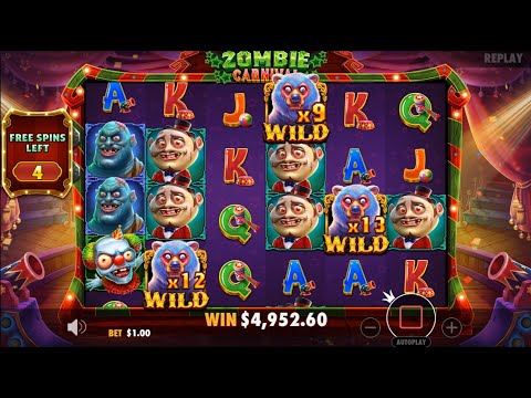 Zombie Carnival par Pragmatic Play - vidéo max win