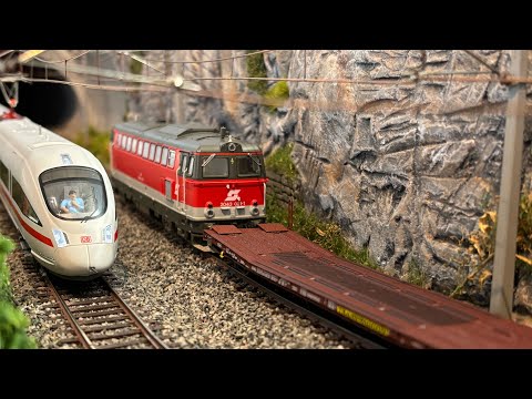 Modelleisenbahn H0 - Babsi, Mario, Michael und der Holzzug - Fahrvideo Oktober 2025