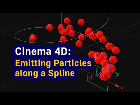 Cinema 4D: Emitting Particles along a Spline