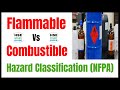 Flammable Vs Combustible Liquids || Flammable & Combustible Hazard Classification || NFPA