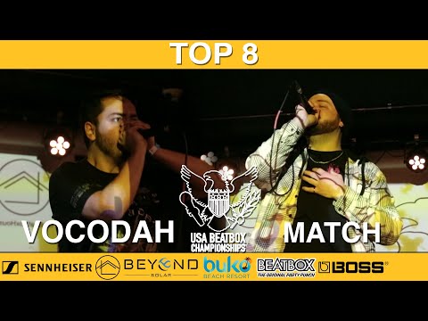 Vocodah vs Match | 2024 USA Beatbox Championship Solo Top 8 Battle