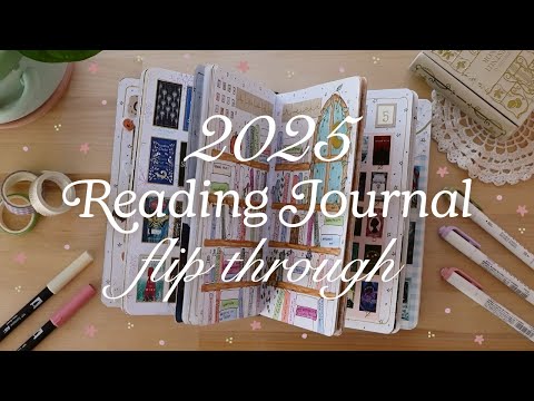 2025 reading journal flip through! 🌷🌟