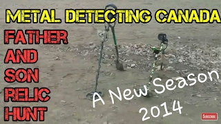 A short Father and Son  metal detecting hunt in Canada to kick off a new relic hunting season!