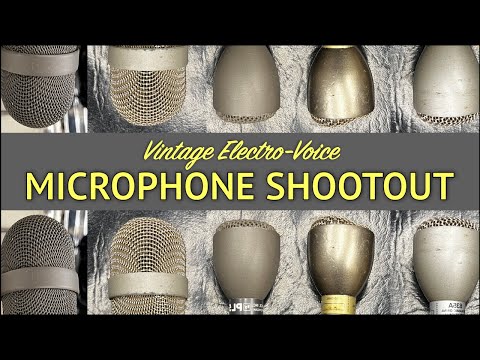 Vintage Electro Voice Mic Shootout- 635a, PL5, DS35, PL95 + Shure545sd,TelefunkenM80, BehringerSL75c
