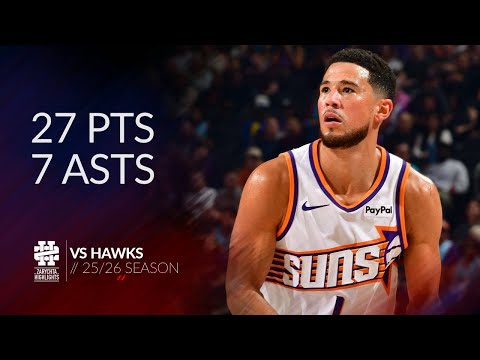 Devin Booker 27 pts 7 asts vs Hawks 25/26 season