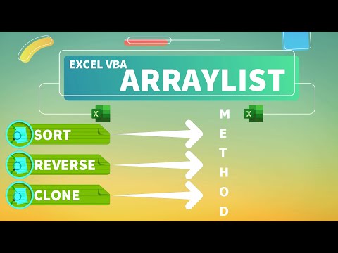 Excel VBA - ArrayList (Sort, Reverse and Clone Methods)