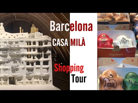 Um Dia em Barcelona Visita à Casa Milá Pequeno Tour de Compras.