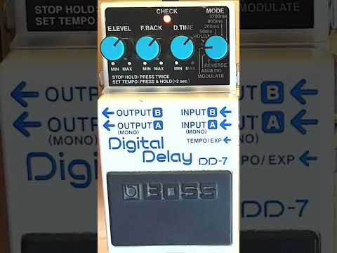 Boss DD-7 Digital Delay Modulation Chorus #shorts #short #bosspedals #digitaldelay #delay #guitar