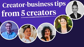 Creator-business tips from past Podia Creator Fellowship winners