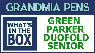 GREEN PARKER SENIOR DUOFOLD FOUNTAIN PEN