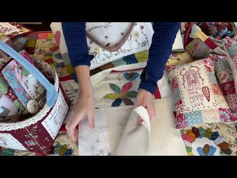 Cross Patch Stitchery Panels for redwork and embroidery