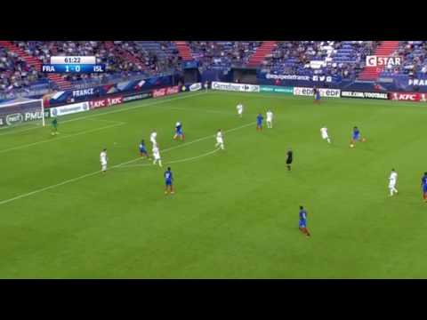 France u21 vs Iceland u21 2 : 0 ( Goal )