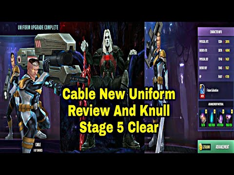 Cable New Uniform Review And Knull Stage 5 Clear - Marvel Future Fight