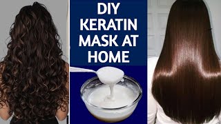 Easy Natural Keratin Treatment Cream-To Get Frizz Free Long Shiny Hair-Treat Damage & Hair Fall
