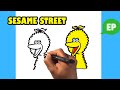 How To Draw Big Bird Sesame Street Easy Pictures To Draw
