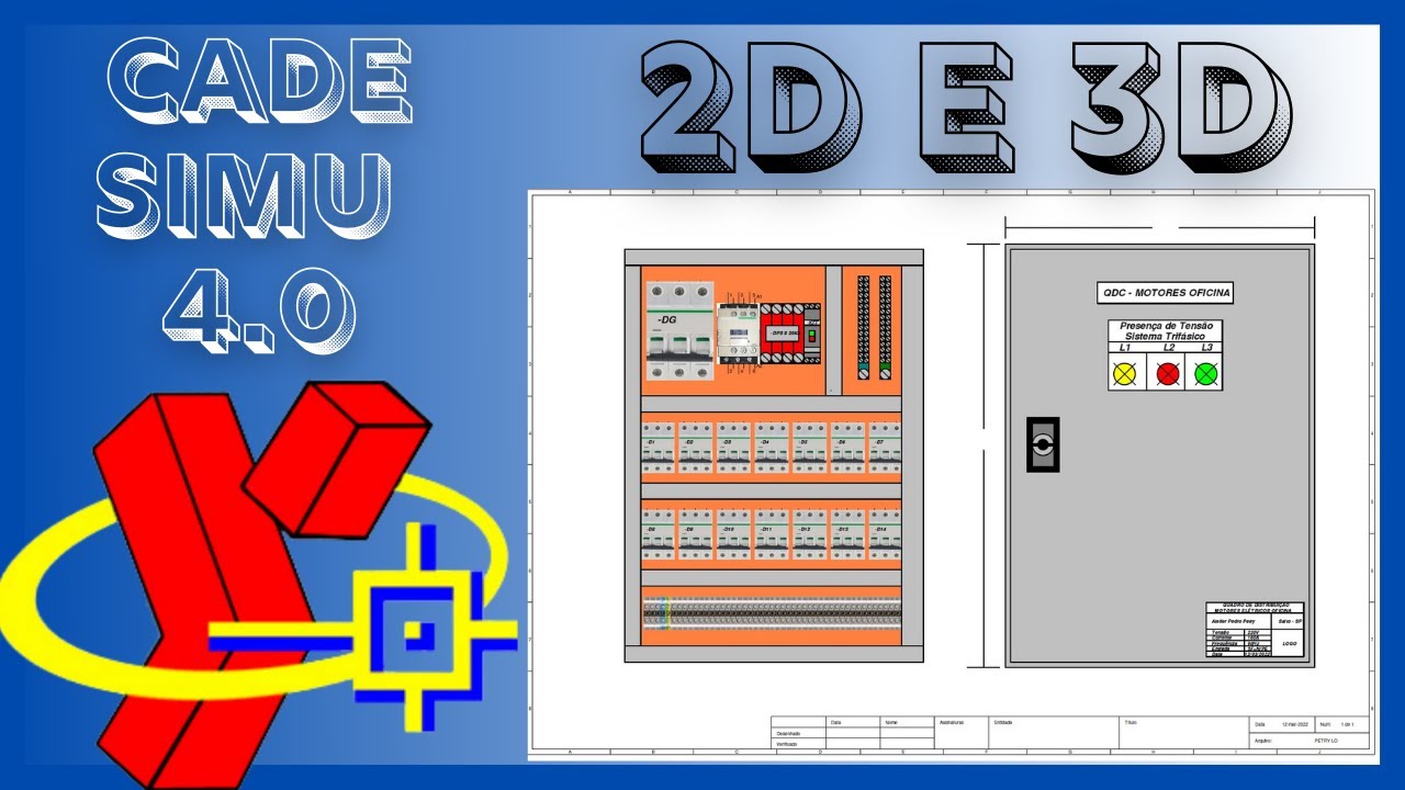 CADe SIMU 4.0 - Electrical controls in 2D and 3D