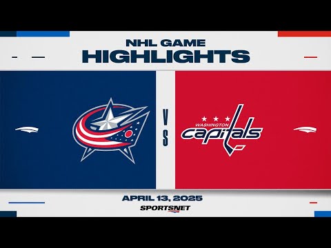 NHL Highlights | Blue Jackets vs. Capitals - April 13, 2025
