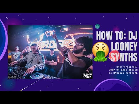DJ LOONEY SYNTH TUTORIAL|FILTHY JUMP UP BASS LESSON|MASSIVE|LOGIC PRO X