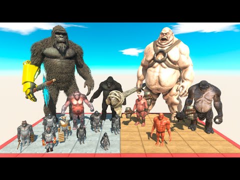 Ogre Evolution Team vs Mutant Primates - Animal Revolt Battle Simulator