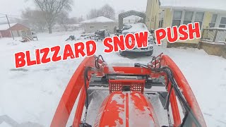 Pushing snow in a sub-zero temperature BLIZZARD  How does the Kitoti DK5320SE do?