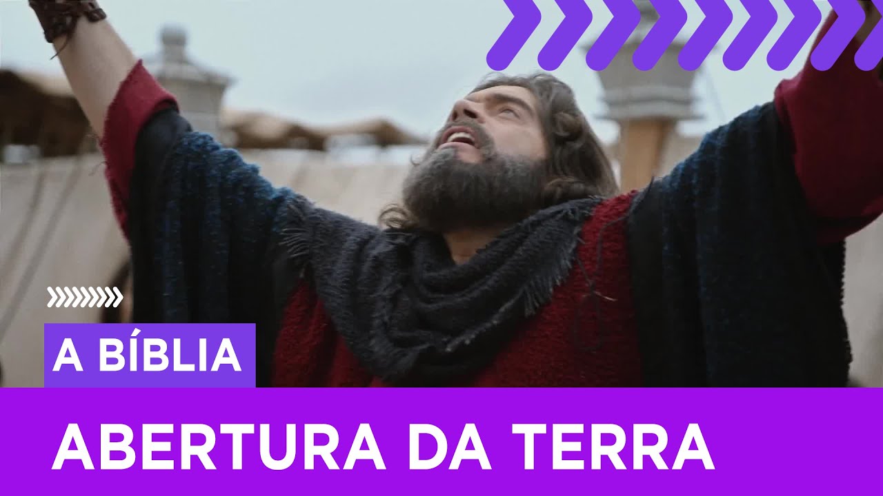 A terra abre-se e engole Corá e os hebreus rebeldes | A Bíblia