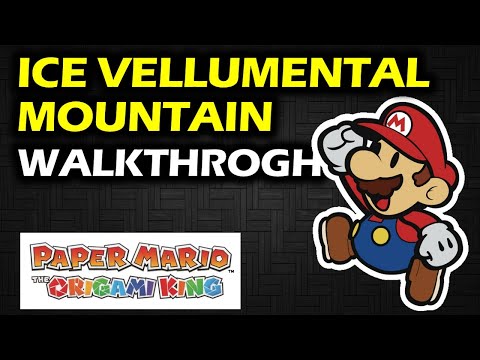 Ice Vellumental Mountain Main Path Walkthrough | Paper Mario The Origami King