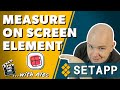 Measure on screen graphical element size and alignment with Pixel Snap