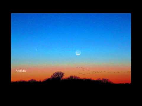 Comet Pan-Staars,  Moon  and the Zodiacal Light