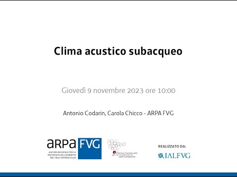 Clima acustico subacqueo