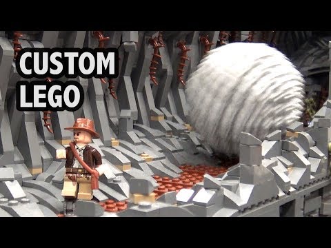 Awesome LEGO Indiana Jones Boulder Scene with 6 Motors!