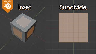 [Blender Basic Lecture] Modeling 04 : Inset, Subdivide