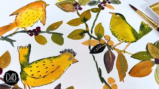 Try My Easy Watercolor Style YOU Can Learn in Five Minutes (No Skill Needed!)