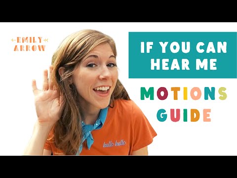Emily Arrow MOTIONS GUIDE - a storytime song *for kids!*