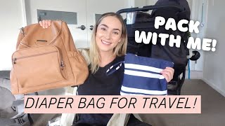 Organise your DIAPER BAG for TRAVELLING! (easy + simple!)