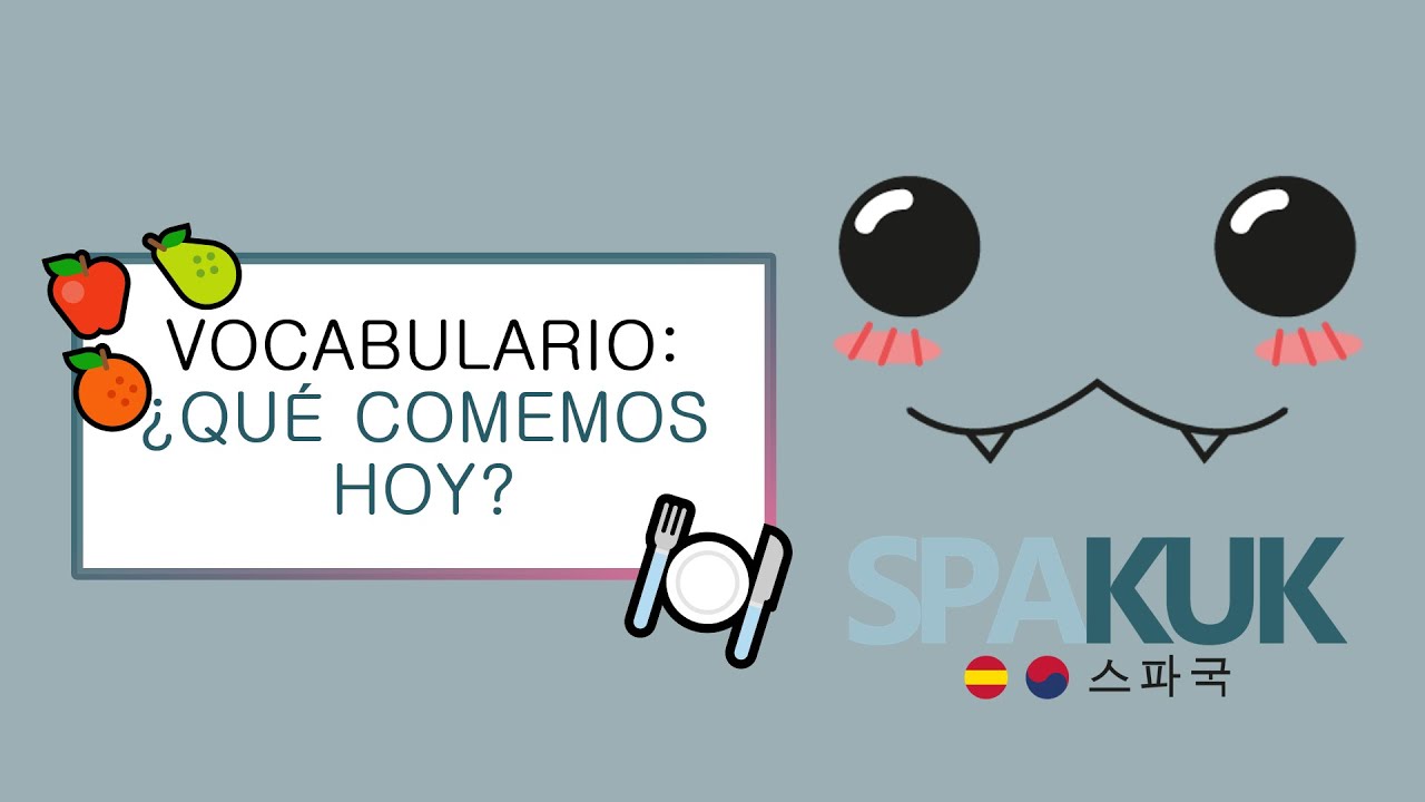 Vocabulario de coreano y español || TEMA 4: La comida