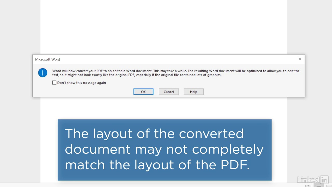 Word Tutorial - Edit PDF Content