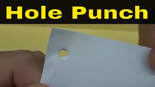 How To Hole Punch Paper Without A Hole Puncher-Easy Tutorial