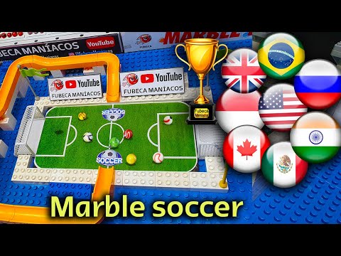 Marble Race:  Soccer Collision countryballs friendly #7 tournament 2023 - Fubeca World Cup