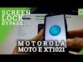 Hard Reset MOTOROLA XT1021 Moto E Bypass Pattern Lock By Recovery Mode